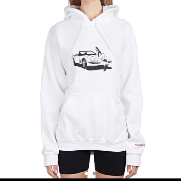 DANIELLE GUIZIO ride fast hoodie white - Picture 3 of 3